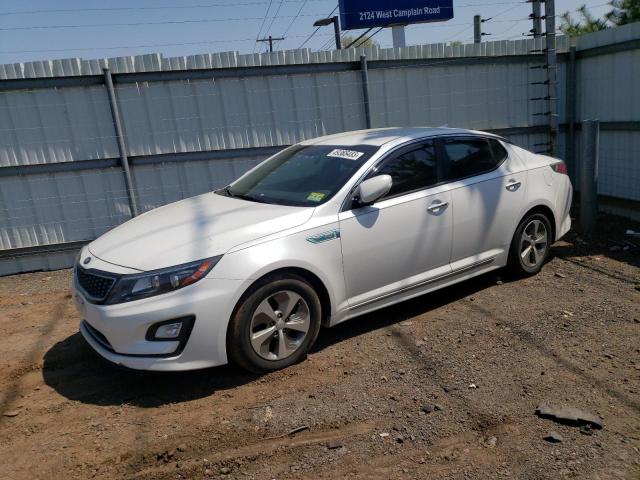 KNAGM4AD1E5064583 - 2014 KIA OPTIMA HYBRID WHITE photo 1