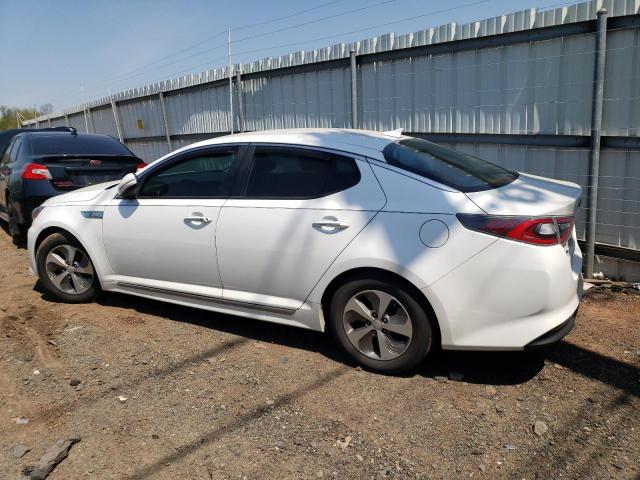 KNAGM4AD1E5064583 - 2014 KIA OPTIMA HYBRID WHITE photo 2