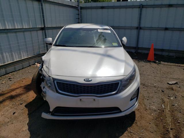 KNAGM4AD1E5064583 - 2014 KIA OPTIMA HYBRID WHITE photo 5