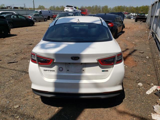 KNAGM4AD1E5064583 - 2014 KIA OPTIMA HYBRID WHITE photo 6