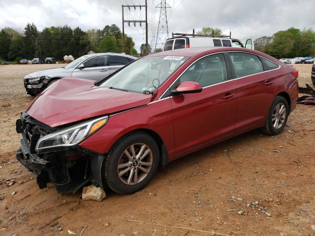 5NPE24AF9FH157385 - 2015 HYUNDAI SONATA SE RED photo 1