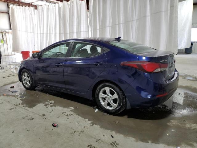 5NPDH4AEXEH462202 - 2014 HYUNDAI ELANTRA SE BLUE photo 2