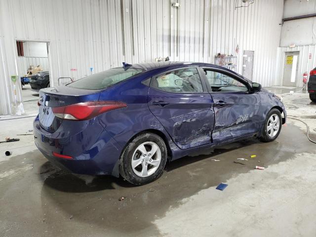 5NPDH4AEXEH462202 - 2014 HYUNDAI ELANTRA SE BLUE photo 3