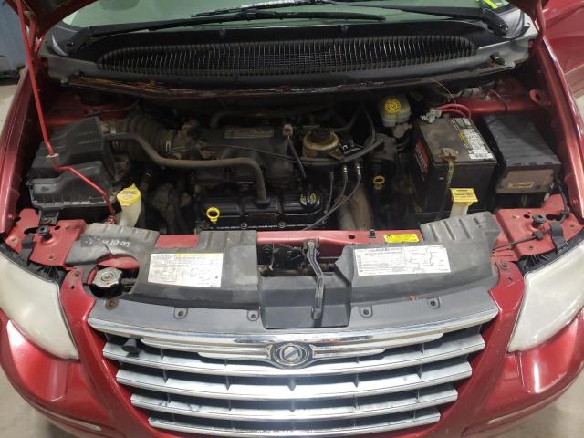 2C4GP64L45R221700 - 2005 CHRYSLER TOWN & COU LIMITED RED photo 12