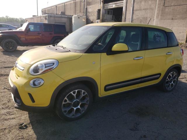 ZFBCFADH3EZ008567 - 2014 FIAT 500L TREKKING YELLOW photo 1