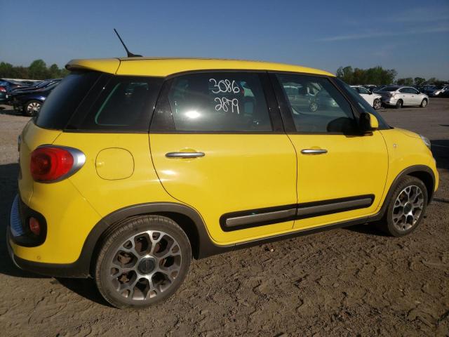 ZFBCFADH3EZ008567 - 2014 FIAT 500L TREKKING YELLOW photo 3