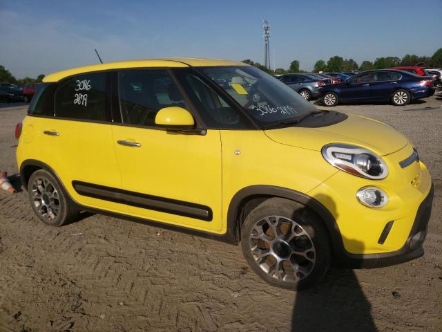 ZFBCFADH3EZ008567 - 2014 FIAT 500L TREKKING YELLOW photo 4