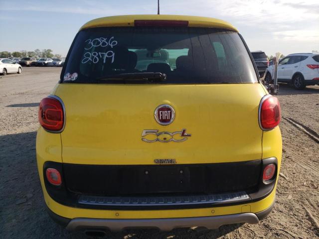 ZFBCFADH3EZ008567 - 2014 FIAT 500L TREKKING YELLOW photo 6