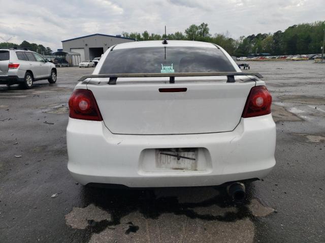 1C3CDZAB2DN565322 - 2013 DODGE AVENGER SE WHITE photo 6