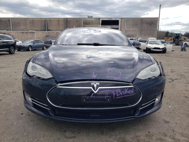5YJSA1H1XEFP61037 - 2014 TESLA MODEL S ლურჯი ფოტო 5
