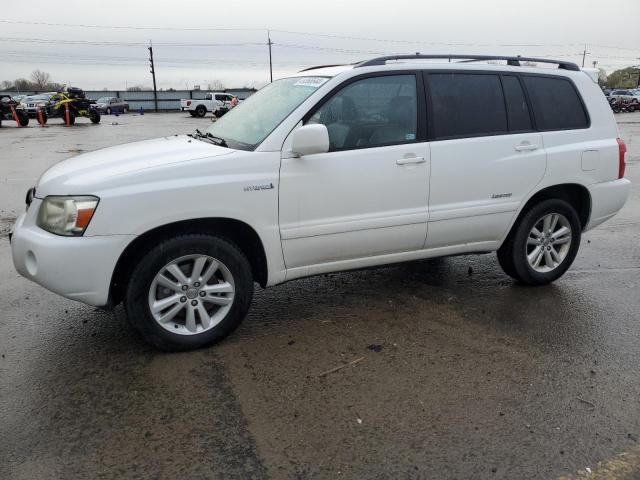 JTEEW21A370048072 - 2007 TOYOTA HIGHLANDER HYBRID WHITE photo 1