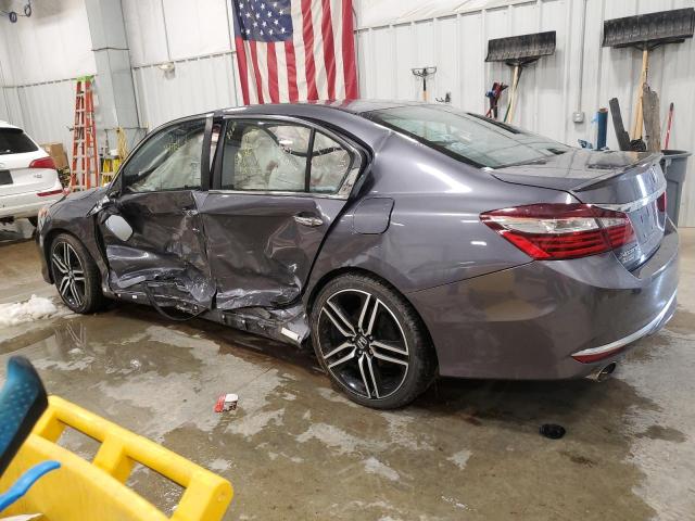 1HGCR2F59HA133784 - 2017 HONDA ACCORD SPORT GRAY photo 2