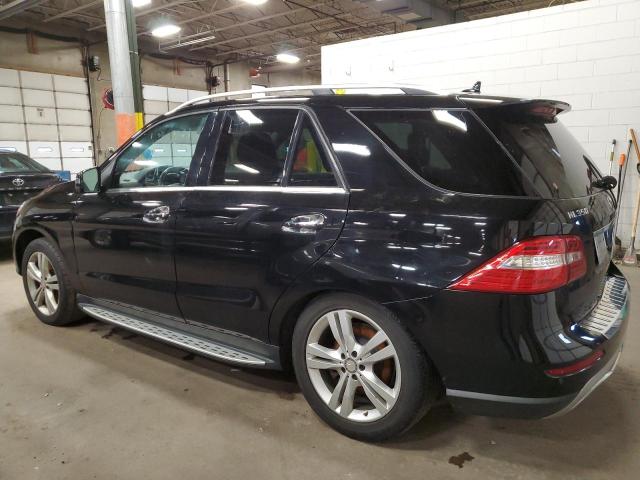 4JGDA5HB1DA112142 - 2013 MERCEDES-BENZ ML 350 4MATIC BLACK photo 2