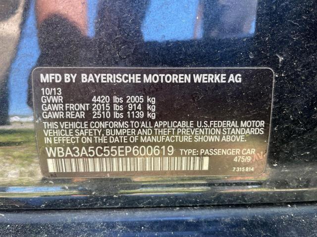 WBA3A5C55EP600619 - 2014 BMW 328 I BLACK photo 10