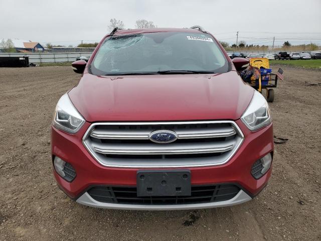 1FMCU9JD1HUE32782 - 2017 FORD ESCAPE TITANIUM RED photo 5