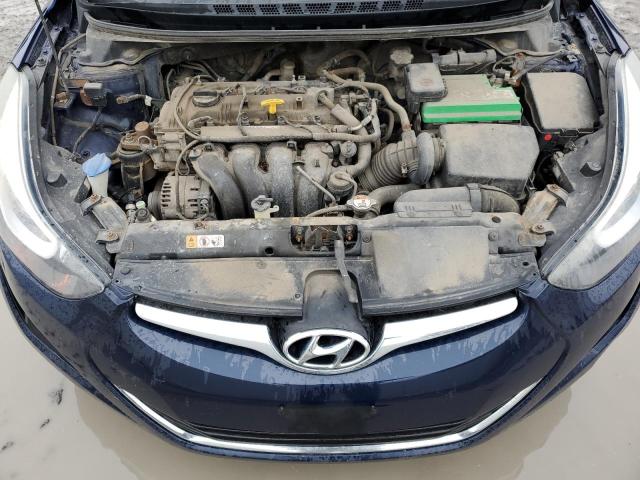 5NPDH4AE3EH519033 - 2014 HYUNDAI ELANTRA SE BLUE photo 11