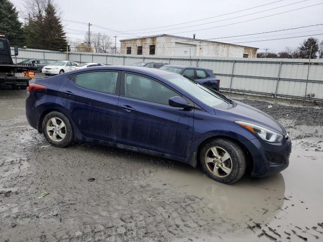 5NPDH4AE3EH519033 - 2014 HYUNDAI ELANTRA SE BLUE photo 4