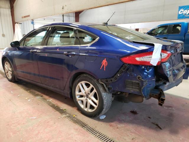 1FA6P0H74F5121624 - 2015 FORD FUSION SE BLUE photo 2