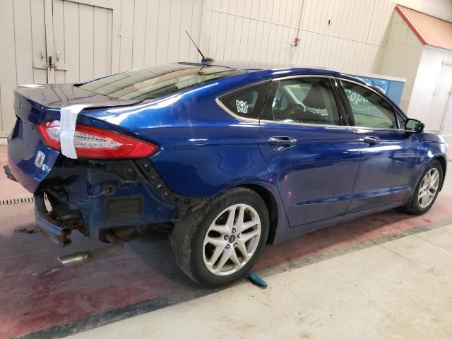 1FA6P0H74F5121624 - 2015 FORD FUSION SE BLUE photo 3