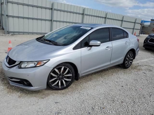 2HGFB2F99FH519124 - 2015 HONDA CIVIC EXL ვერცხლისფერი ფოტო 1