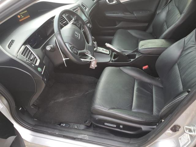 2HGFB2F99FH519124 - 2015 HONDA CIVIC EXL ვერცხლისფერი ფოტო 7