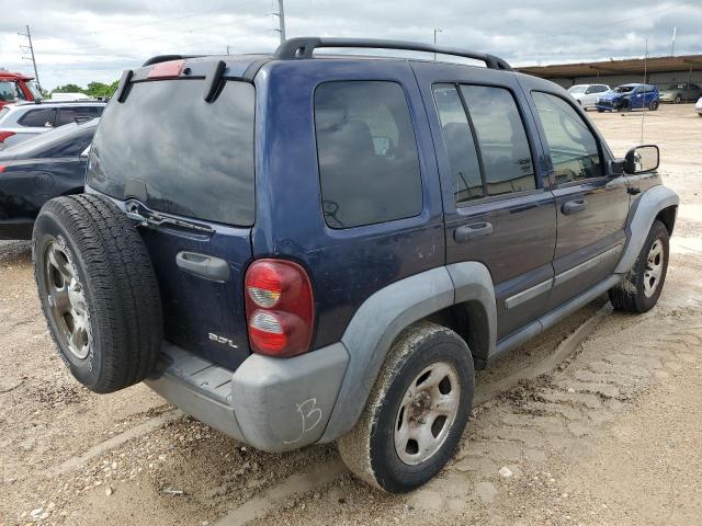 1J4GL48K37W653930 - 2007 JEEP LIBERTY SPORT BLUE photo 3