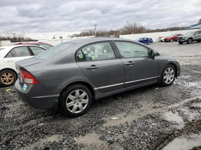 2HGFA16579H370209 - 2009 HONDA CIVIC LX GRAY photo 3