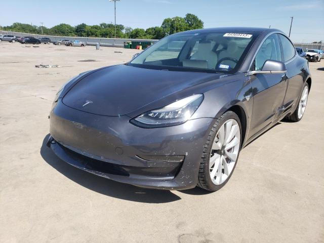 5YJ3E1EB9JF079444 - 2018 TESLA MODEL 3 GRAY photo 1