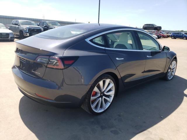 5YJ3E1EB9JF079444 - 2018 TESLA MODEL 3 GRAY photo 3