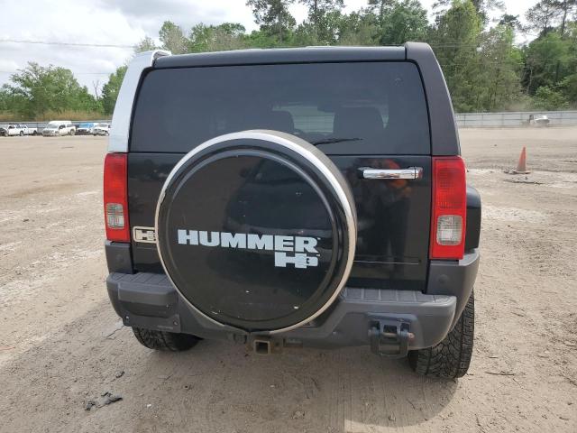 5GTDN13E078254750 - 2007 HUMMER H3 BLACK photo 6