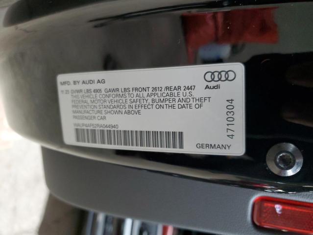 WAUP4AF52RA044940 - 2024 AUDI S5 PREMIUM PLUS შავი ფოტო 12