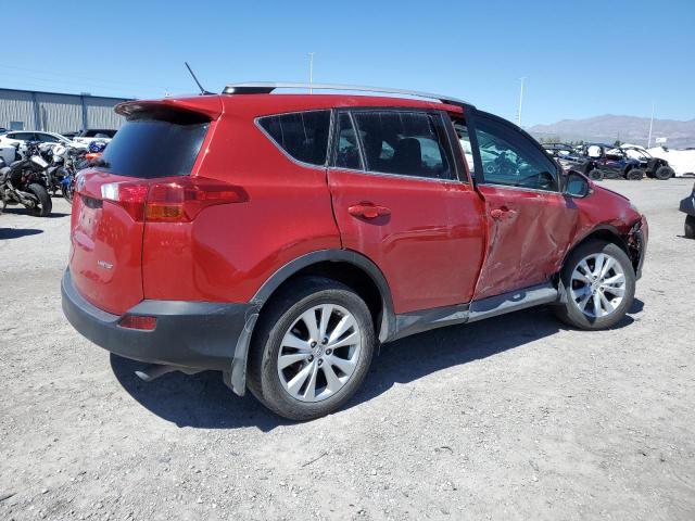 2T3YFREV2DW036638 - 2013 TOYOTA RAV4 LIMITED RED photo 3