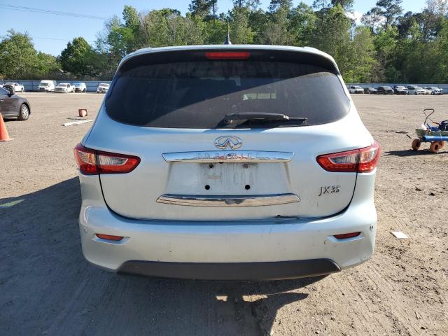 5N1AL0MNXDC327622 - 2013 INFINITI JX35 SILVER photo 6