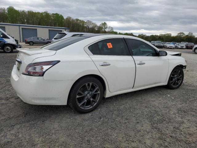 1N4AA5AP6EC440648 - 2014 NISSAN MAXIMA S WHITE photo 3