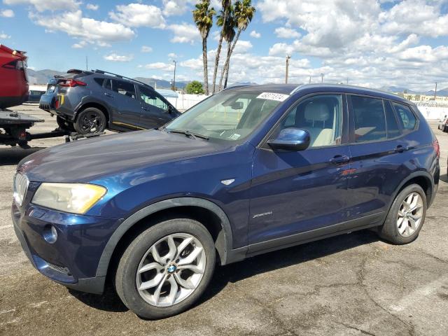 5UXWX7C56BL730274 - 2011 BMW X3 XDRIVE35I BLUE photo 1