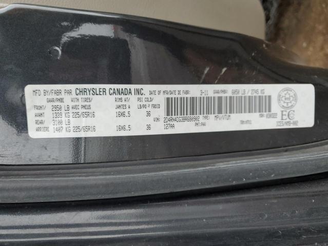 2D4RN4DG3BR680902 - 2011 DODGE GRAND CARA EXPRESS BLACK photo 13