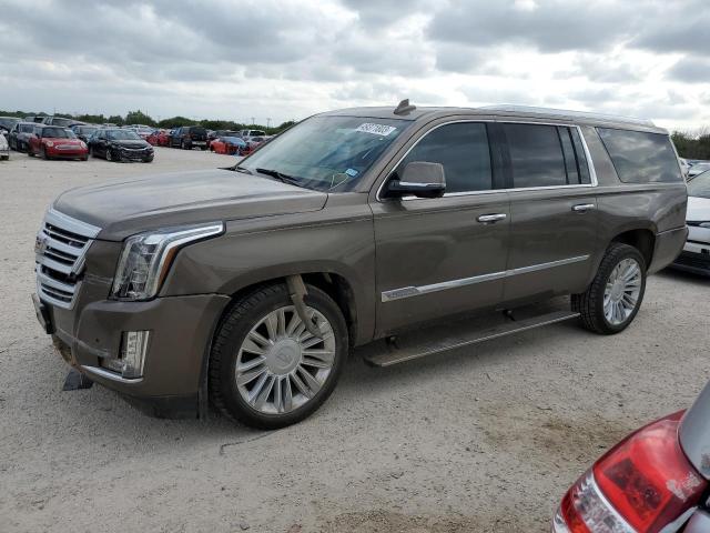 1GYS3UKJ8FR599502 - 2015 CADILLAC ESCALADE ESV PLATINUM ყავისფერი ფოტო 1