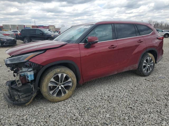 5TDHZRAHXMS050456 - 2021 TOYOTA HIGHLANDER XLE 栗色 照片 1