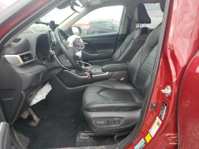 5TDHZRAHXMS050456 - 2021 TOYOTA HIGHLANDER XLE 栗色 照片 7