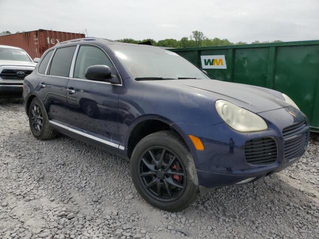 WP1AC29P45LA90653 - 2005 PORSCHE CAYENNE TURBO BLUE photo 4