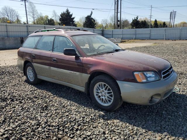 4S3BH6757Y7624399 - 2000 SUBARU LEGACY OUTBACK AWP 勃艮第红 照片 4