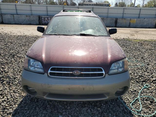 4S3BH6757Y7624399 - 2000 SUBARU LEGACY OUTBACK AWP 勃艮第红 照片 5