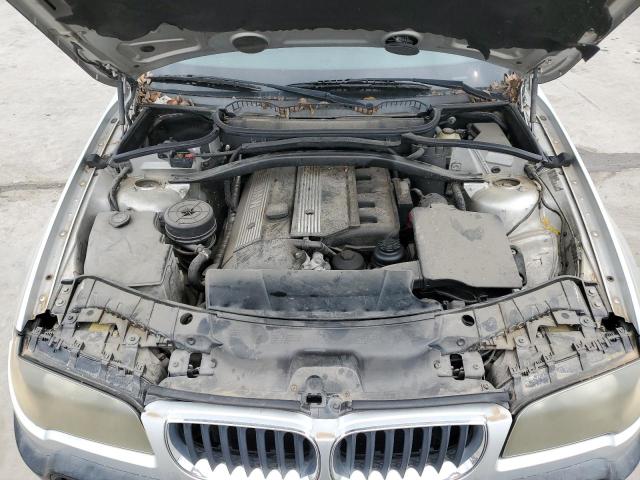 WBXPA73415WC52255 - 2005 BMW X3 2.5I SILVER photo 11