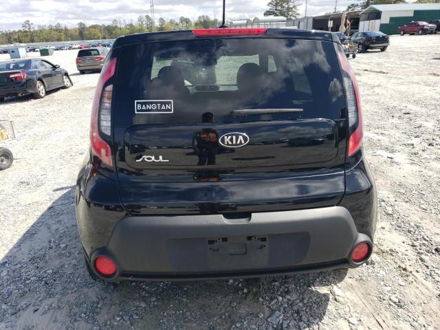 KNDJN2A27G7276422 - 2016 KIA SOUL BLACK photo 6