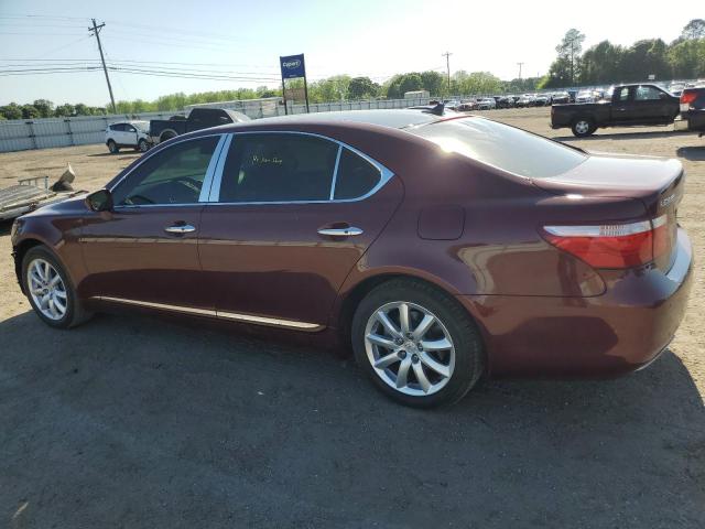 JTHGL46F475003486 - 2007 LEXUS LS 460L MAROON photo 2