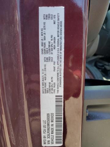 3C6LRVNG9ME569309 - 2021 RAM PROMASTER 1500 STANDARD MAROON photo 13