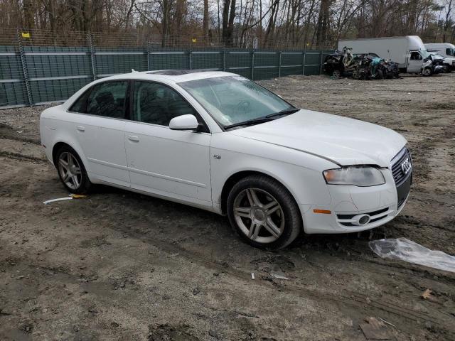 WAUDF78E17A239129 - 2007 AUDI A4 2.0T QUATTRO WHITE photo 4