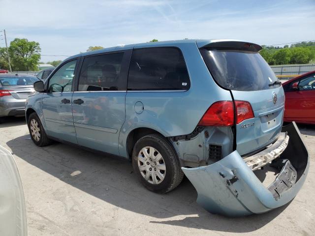 2V4RW4D15AR190391 - 2010 VOLKSWAGEN ROUTAN S BLUE photo 2