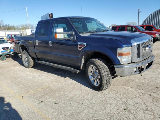 1FTWW31R08EA67526 - 2008 FORD F350 SRW SUPER DUTY BLUE photo 4