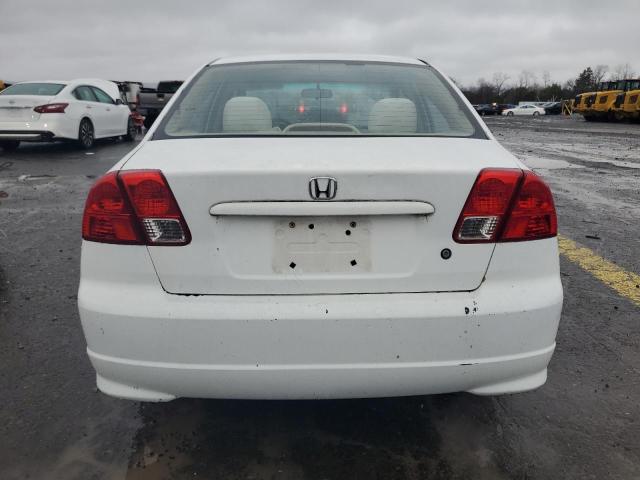 2HGES165X4H617899 - 2004 HONDA CIVIC LX WHITE photo 6